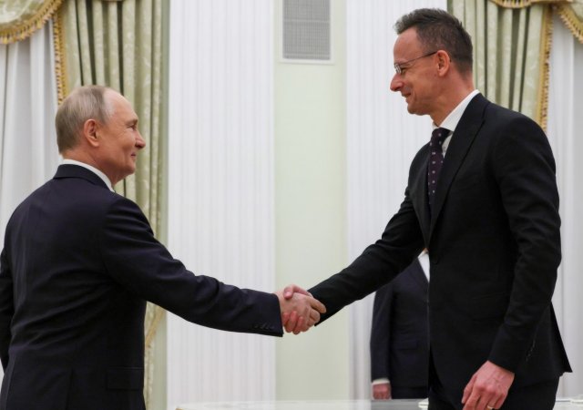 Vladimir Putin a Péter Szijjártó