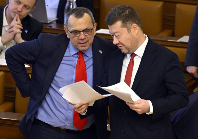 Tomio Okamura (SPD) a Jaroslav Foldyna (SPD)