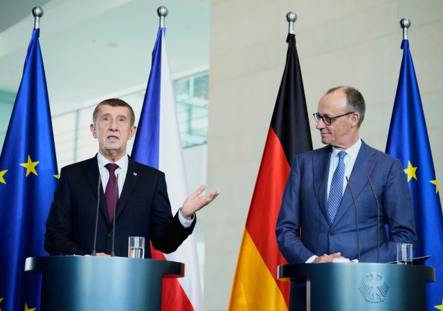 Andrej Babiš a Friedrich Merz