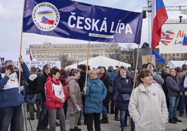 Na demonstraci dorazili lidé z celé republiky