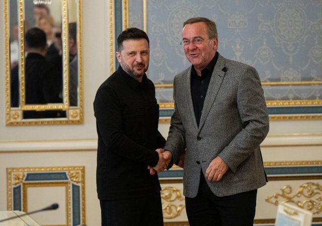 Volodymyr Zelenskyj a Boris Pistorius