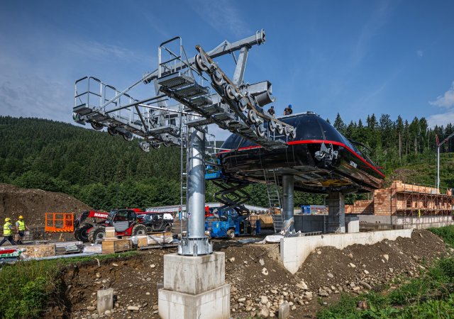Ve Špindlerově Mlýně pokračuje propojení Sv.Petra a Medvědína, vzniká i lanovka