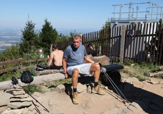 Andrej Babiš na Lysé hoře