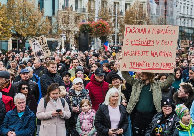 Demonstrace v Brně
