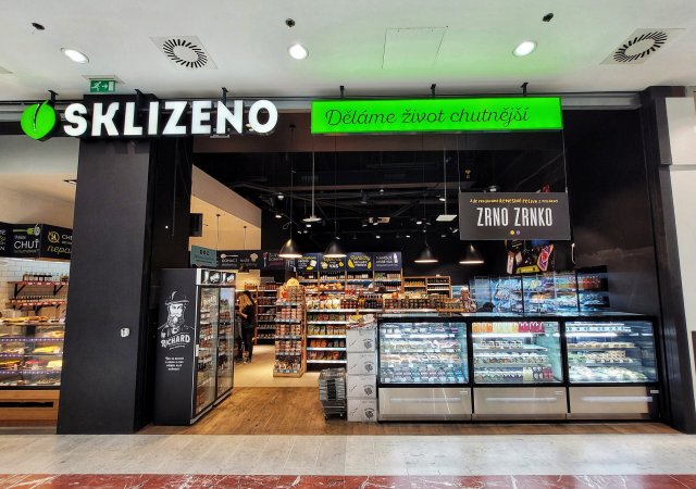 Obchod Sklizeno na pražském Smíchově