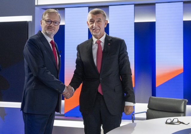 Petr Fiala a Andrej Babiš