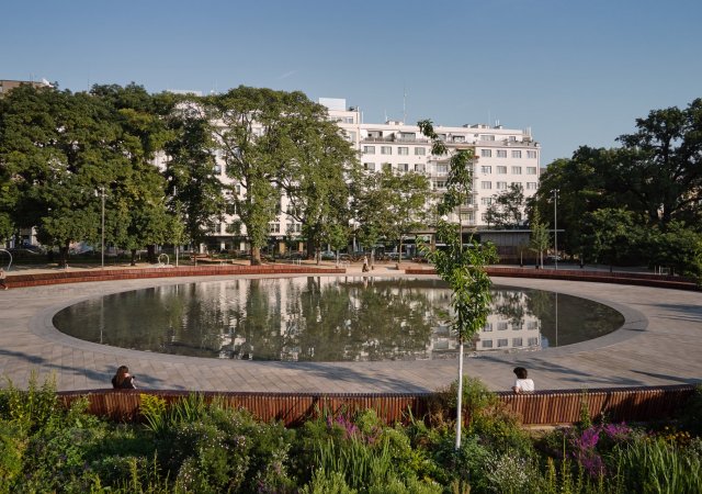 Park na Moravském náměstí v Brně
