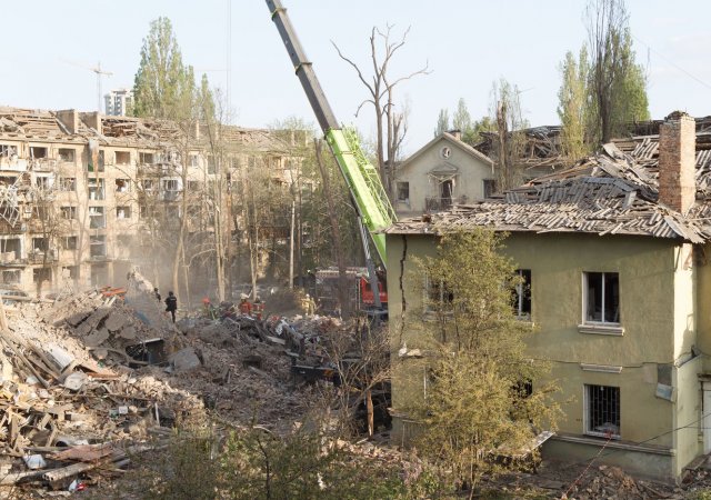 Ruské útoky na Kyjev