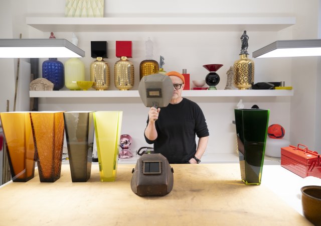 Rony Plesl v ateliéru