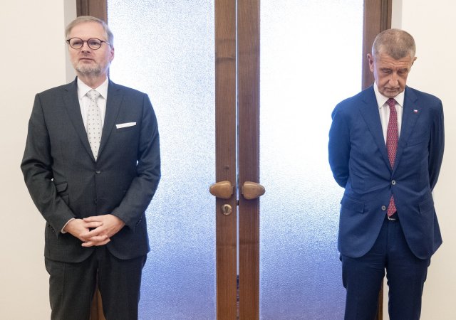 Petr Fiala a Andrej Babiš