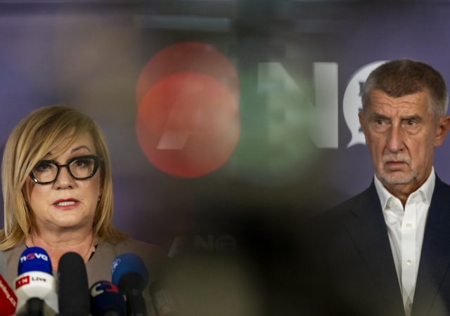 Místopředsedkyně ANO Alena Schillerová a předseda ANO Andrej Babiš
