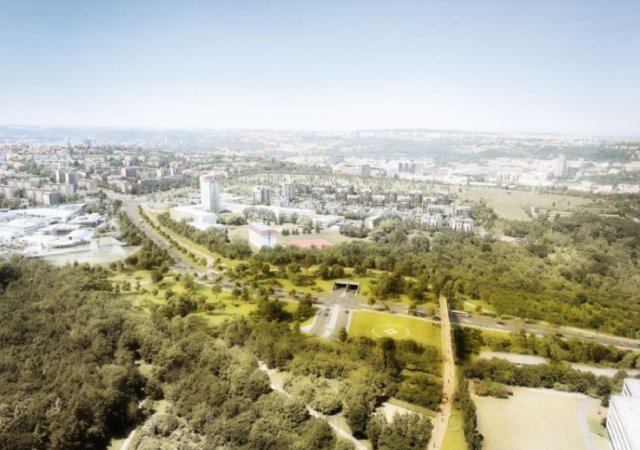 Brownfield na Žižkově se promění na moderní čtvrť.