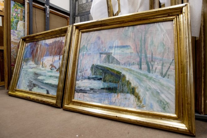 Orlická galerie v Rychnově nad Kněžnou získala do svých sbírek soubor 12 obrazů Miloslava Holého nazvaný Slatinský rok