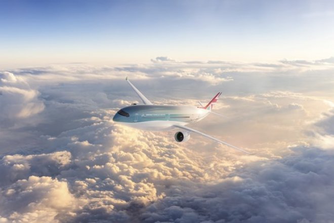 Bezemisní letadlo na vodíkový pohon pro 279 cestujících podle projektu britského výzkumného Aerospace Technology Institute.
