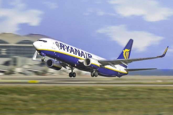 Irské nízkonákladové aerolinky Ryanair - ilustrační foto