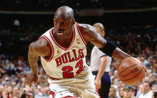 Michael Jordan na archivním snímku z roku 2013
