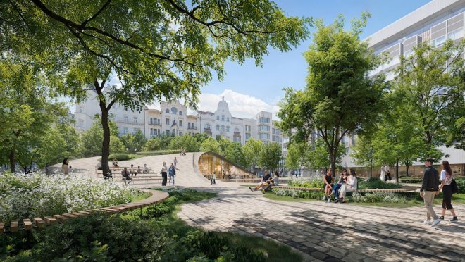 Mezinárodní architektonicko-urbanistická soutěž RaumScape, která hledala novou podobu piazzetty před hotelem Fairmont Golden Prague, zná svého vítěze. Porota vybrala návrh studia ADEPT z Dánska.