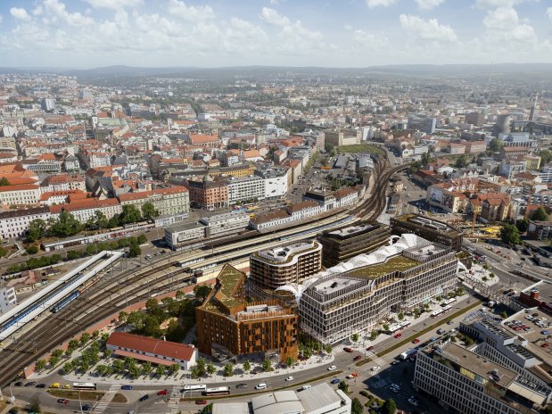 Projekt Dornych v centru Brna - vizualizace.