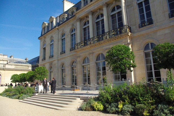 Prezidentský Elysejský palác v Paříži.