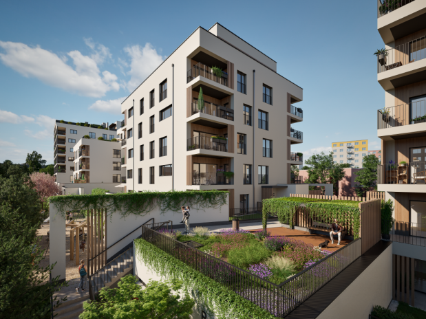 Nový projekt JRD na Barrandově s bažinou na střeše