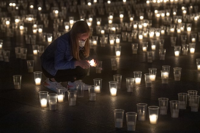 Pieta za oběti covidu na Hradě