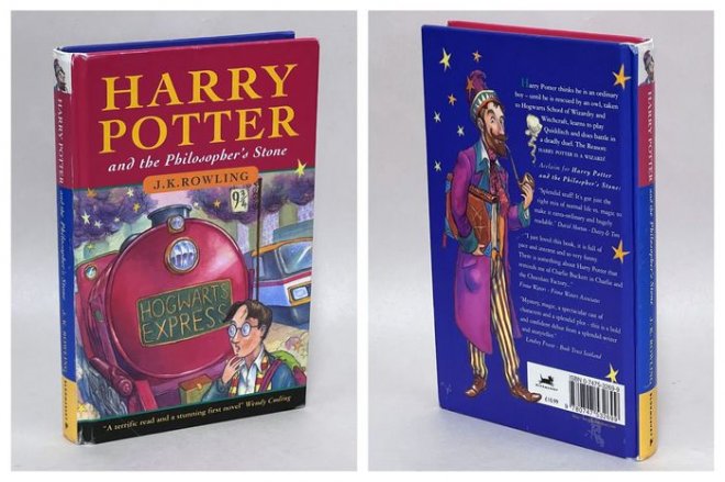 První vydání Harryho Pottera a kamene mudrců, kterého vyšlo jen pět set kusů. Jeden z nich se bude v dubnu 2023 dražit s vyvolávací cenou čtvrt milionu dolarů.