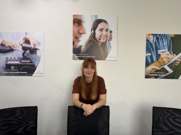 Monika Kubová, operátorka společnosti ATALIAN