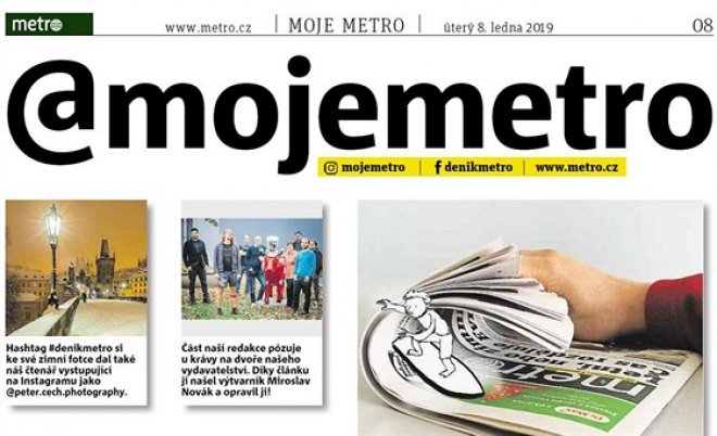 Deník Metro spouští novou platformu Moje Metro