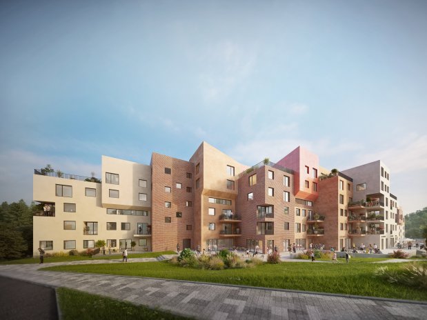 Projekt Krumlovský Vltavín nabídne ve třech etapách výstavby celkem 62 apartmánů a 131 bytů.