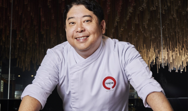 Zakladatel restaurace a šéfkuchař Maido Mitsuharu Tsumura