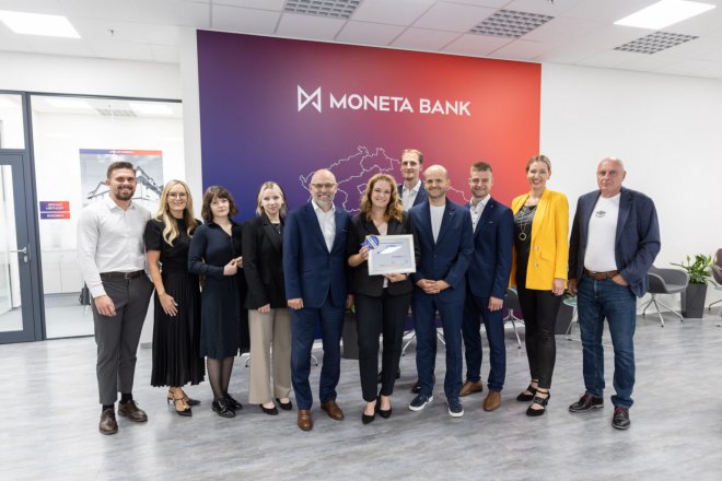 Moneta Money Bank zvítězila v soutěži Visa Bank Branch of the Year za 2. čtvrtletí 2025
