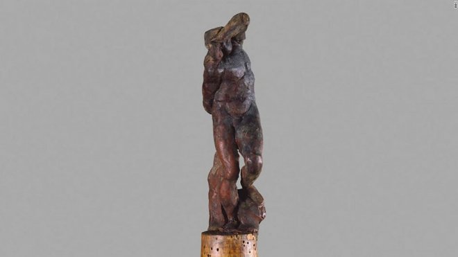 Vosková figurína Otrok od Michelangela.