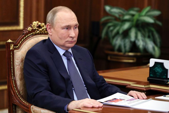 Ruský prezident Vladimir Putin (na snímku z 5. května 2022)