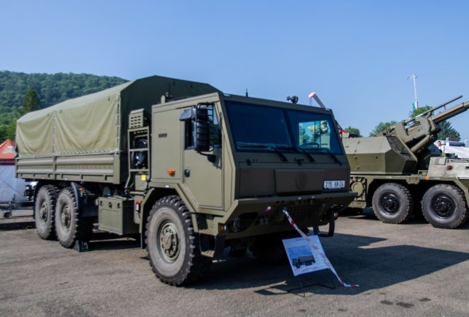 Ministerstvo obrany 24. srpna 2022 uzavřelo smlouvu na nákup 209 těžkých nákladních terénních automobilů Tatra 815-7 6x6 (na snímku z 5. června 2022) za více než 1,9 miliardy korun.