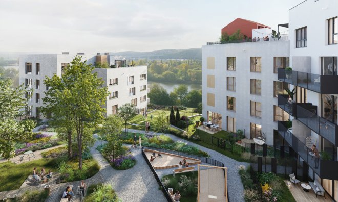 Skanska Residential postaví v Praze Modřanech dalších 126 bytů za více než miliardu korun.