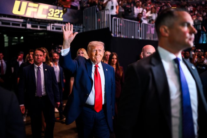 Trump na zápasu UFC