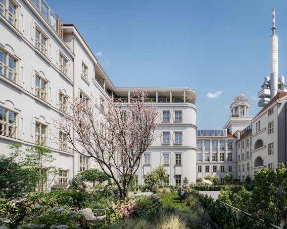 Bývalá telefonní ústředna ve Fibichově ulici v Praze 3 se promění na nájemní bydlení.