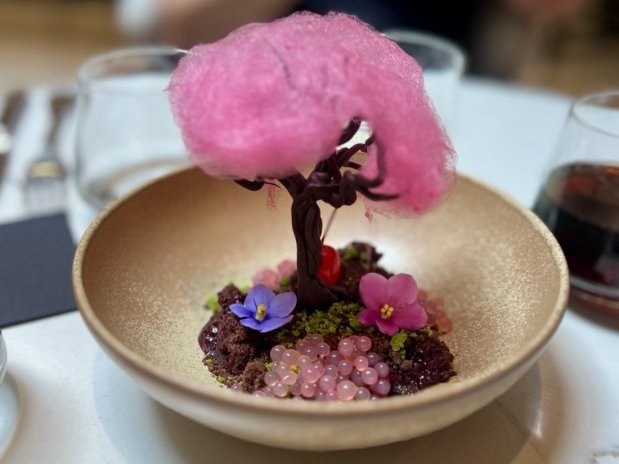 sakura v rámci brunche v hotelu Andaz
