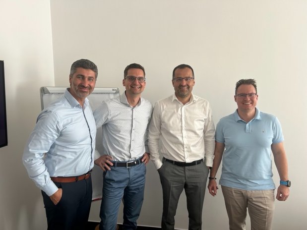 zleva Bronislav Převrátil, Jan Brázda, Tomáš Raška, David Manych