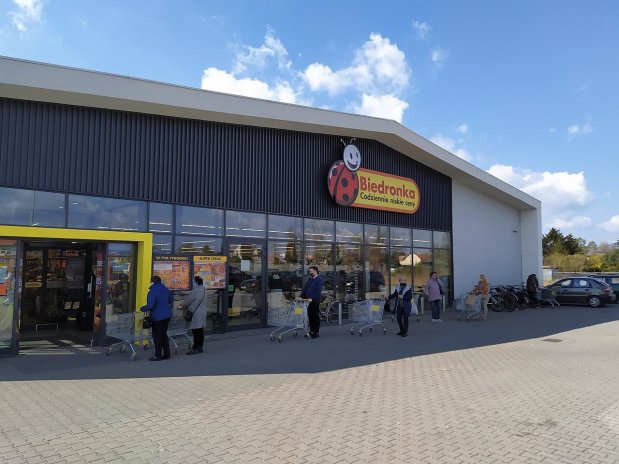 Nákupy v Polsku, supermarket Biedronka