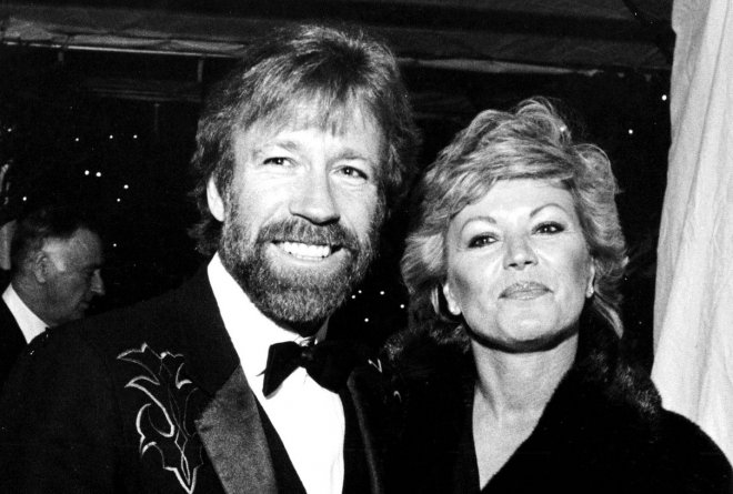 Chuck Norris s manželkou