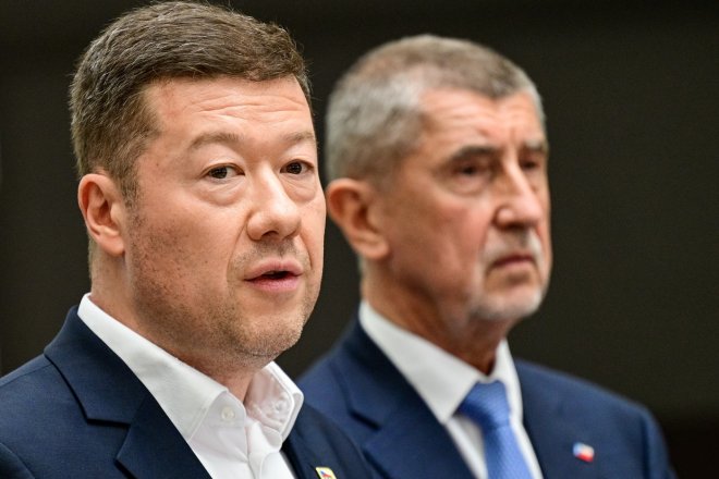 Tomio Okamura a Andrej Babiš