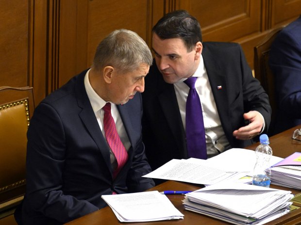 Andrej Babiš a Petr Macinka