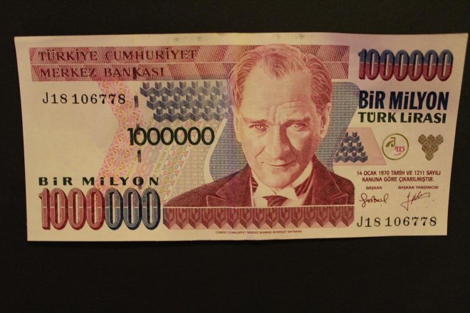 Turecká lira (ilustrační foto)