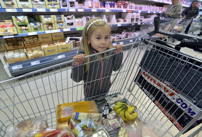 nákupy v supermarketu