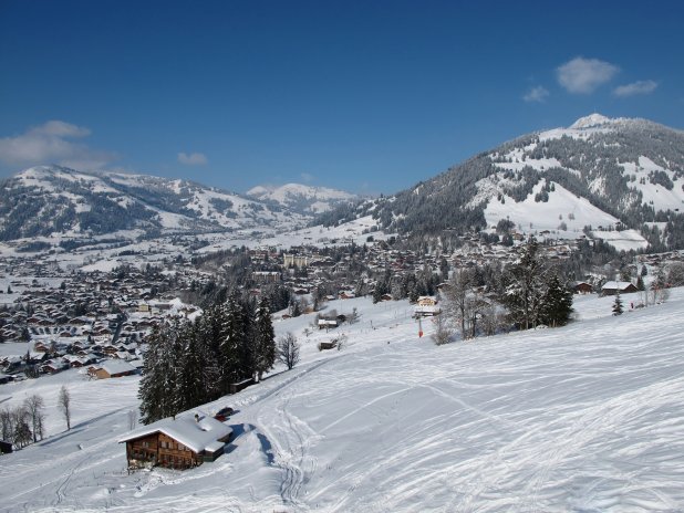 Lyžařské středisko Gstaad ve Švýcarsku