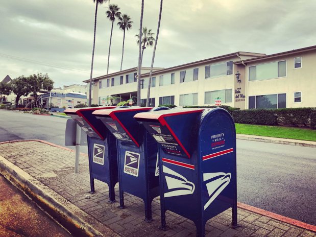 Poštovní schránky v Kalifornii