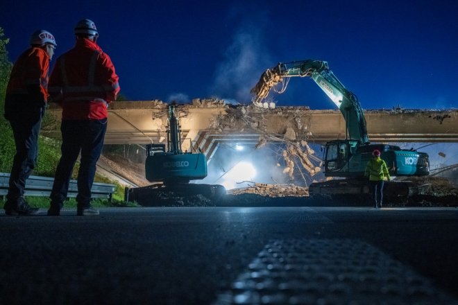 stavba dálnice ilustrační foto