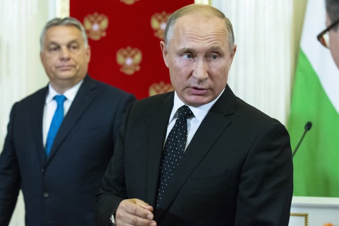 Viktor Orbán a Vladimir Putin