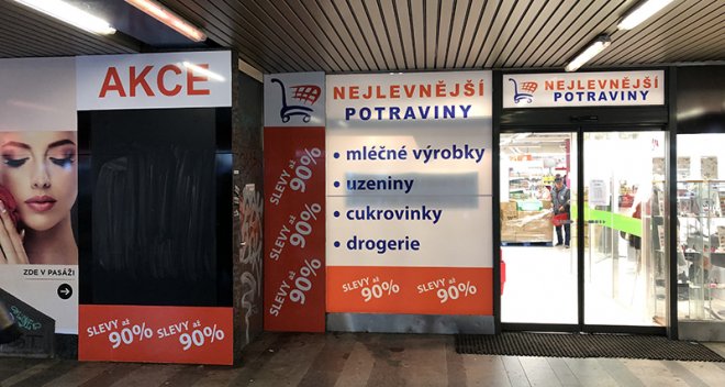 Prodejna v pražské Krči
